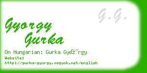 gyorgy gurka business card